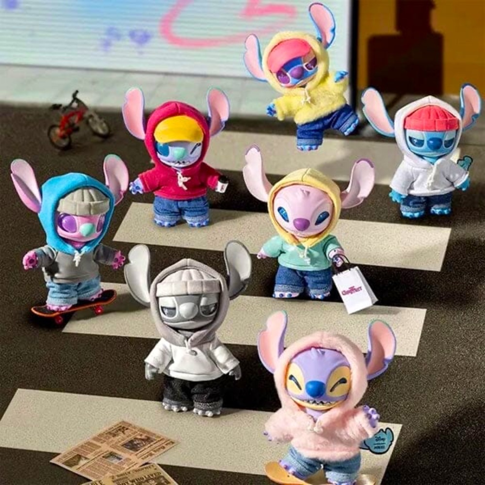 🔥New! MINISO X Disney: Stitch Gen Z Street  Collectible Figurine Blind Box